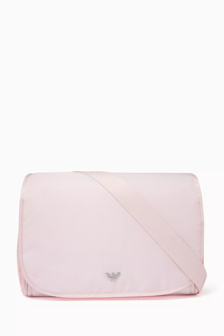 Shop Emporio Armani Pink Logo Nylon Changing Bag for KIDS | Ounass Saudi  Arabia