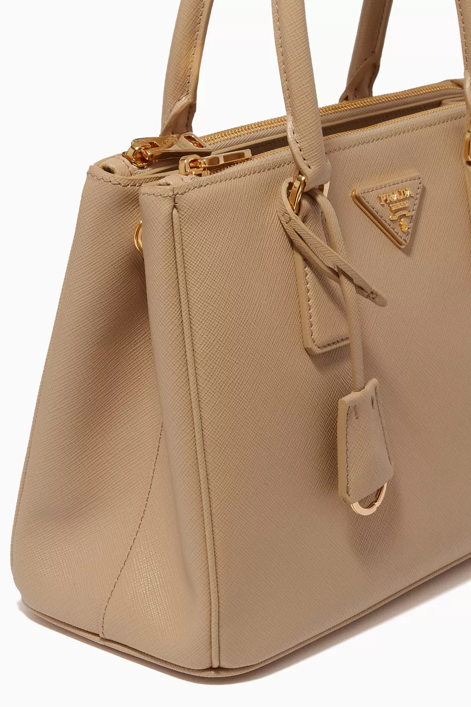 Shop Prada Neutral Small Galleria Bag in Saffiano Leather for WOMEN |  Ounass Saudi Arabia